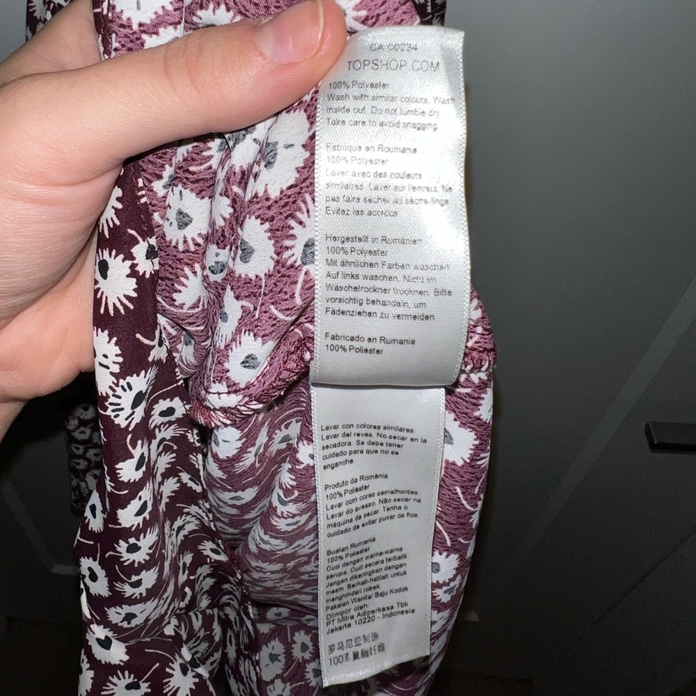 NWT - Topshop Floral Print Prairie Romper - Picture 9 of 9